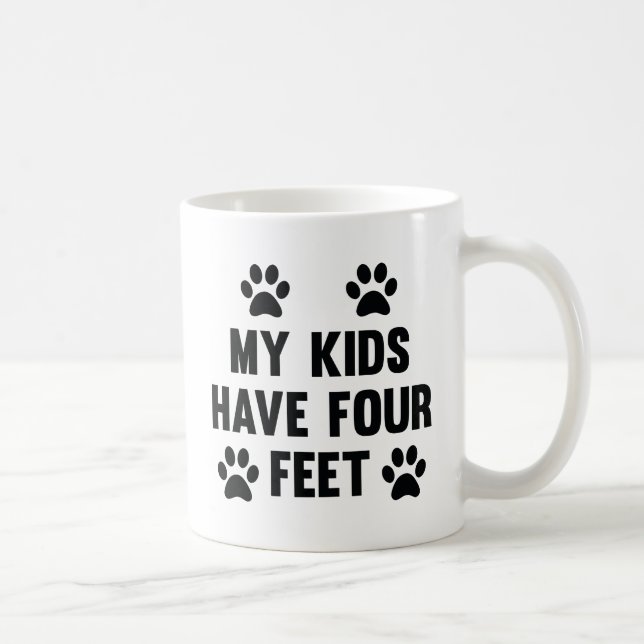 Mug Mes Enfants Ont Quatre Pieds (Droite)