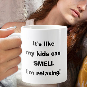 Mug Mes enfants sentent que je me détend