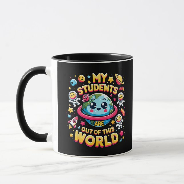 Mug Mes Étudiants sont sortis de ces planètes spatiale (Gauche)