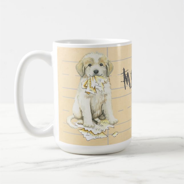 Mug Mes Grands Pyrénées Mangent Mes Devoirs (Gauche)