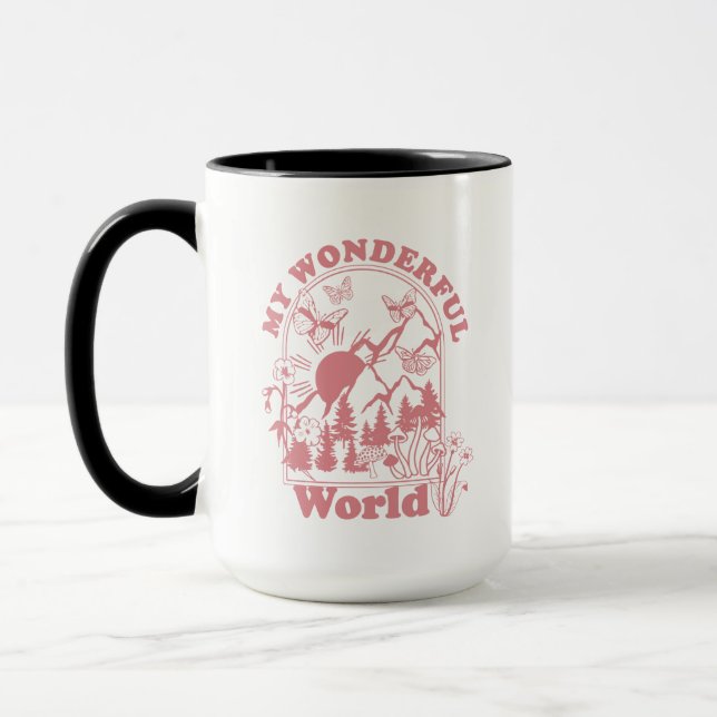 Mug Mes merveilleuses fleurs rétro du monde (Gauche)
