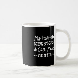 Mug Mes Monstres Favoris M'Appelent Tante Fun Chat Tan