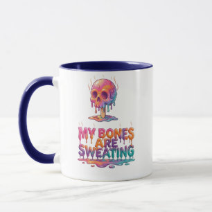 Mug Mes os transpirent – Crâne de glace fondue