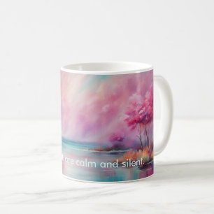 Mug Mes pensées sont calmes et silencieuses. Mantra