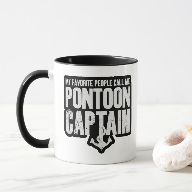 Mug Mes personnes préférées m'appellent capitaine de p (Avec donut)