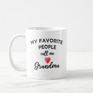 Mug Mes personnes préférées m'appellent grand-mère, pe