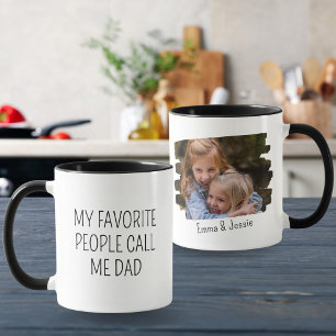 Mug Mes personnes préférées m'appellent Papa Photo per