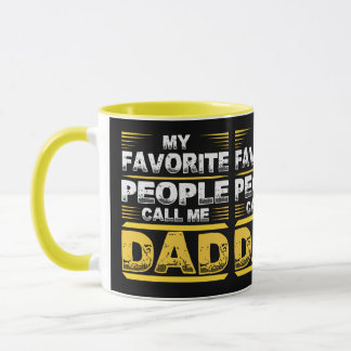 Mug Mes personnes préférées m'appellent Papa Vintage T