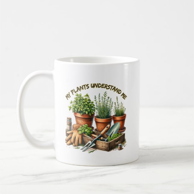 Mug Mes Plantes me comprennent | Funny Jardinage (Gauche)