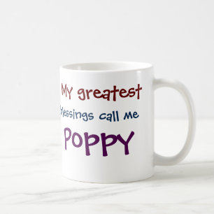 Mug Mes Plus Grandes Bénédictions Appelez-Moi Poppy Co