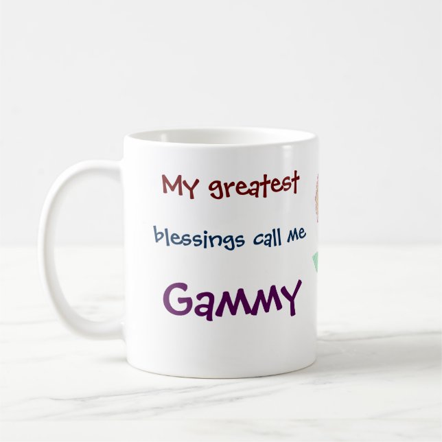 Mug Mes Plus Grandes Bénédictions M'Appelent Gammy Cof (Gauche)