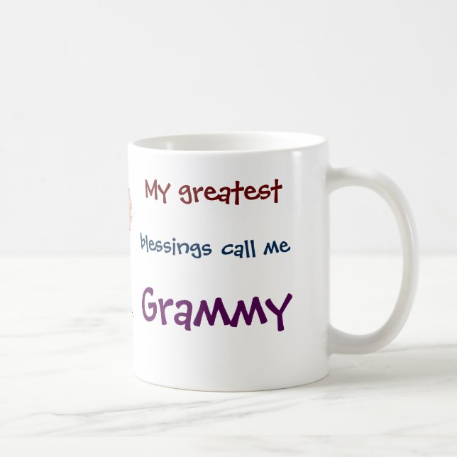 Mug Mes Plus Grandes Bénédictions M'Appelent Grammy Co (Droite)