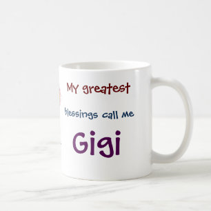 Mug Mes plus grandes bénédictions m'appellent Gigi Cof