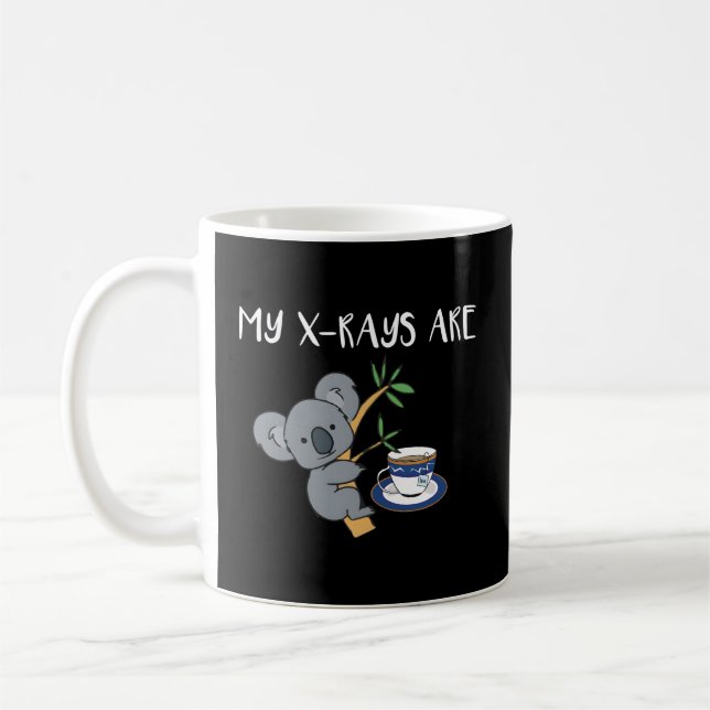 Mug Mes Rayons Sont Koala Tea Quality Radiologie X-Ray (Gauche)