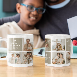 Mug Message 'Best Daddy Ever' Custom 7 Photo Collage