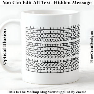 Mug Message Caché Amour de Votre Âme, Citation Personn