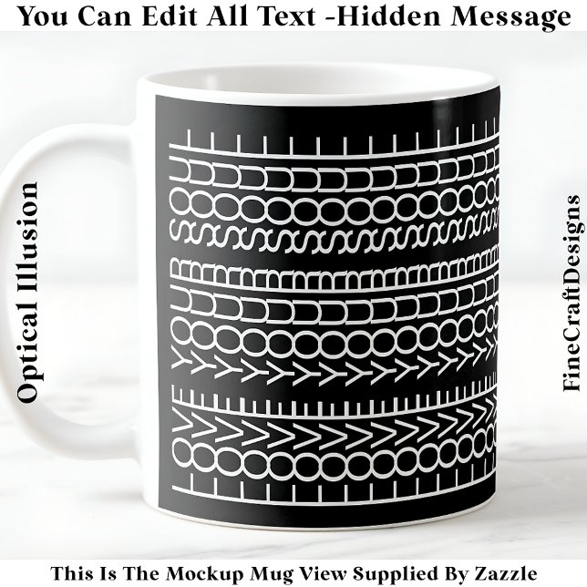Mug Message Caché Amour Pour Votre Âme, Citation Perso (Créateur téléchargé)