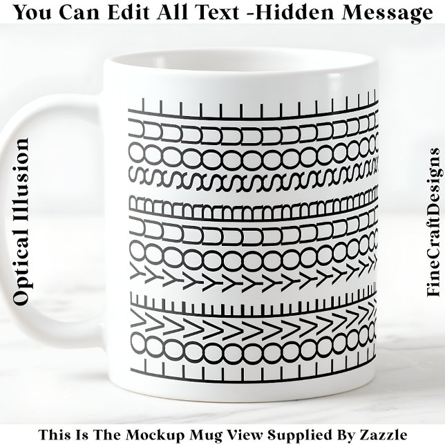 Mug Message Caché Amour Pour Votre Âme, Citation perso (Créateur téléchargé)