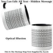 Message caché Coffeeholic 115B Funny Novelty