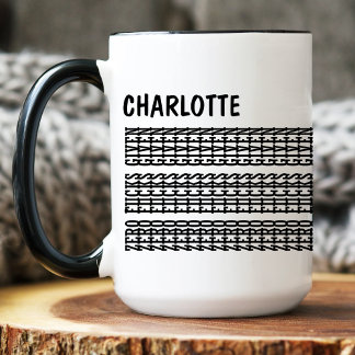 Mug Message caché Nom personnalisé Cadeau Sarcastique