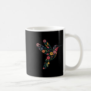 Mug Message caché subtil anti-Trump de colibri floral