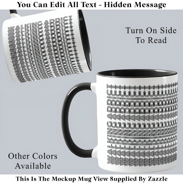 Mug Message Caché Walking Addict Drôle Original 111B (Créateur téléchargé)