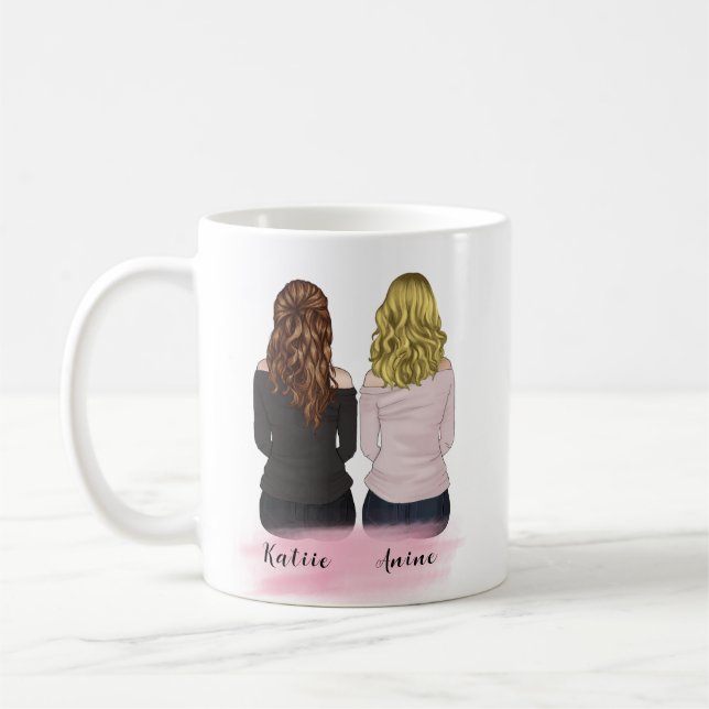 Mug Message cadeau personnalisé pour le meilleur ami (Gauche)