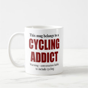 Mug Message Cycliste Personnalisé Sur L'Arrière Drôle