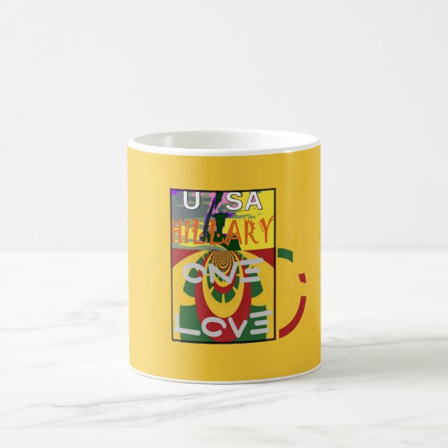 Mug Message d'amour dans l'art d'impression de couleur (Centre)