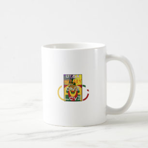 Mug Message d'amour dans les couleurs de Rasta Imprime