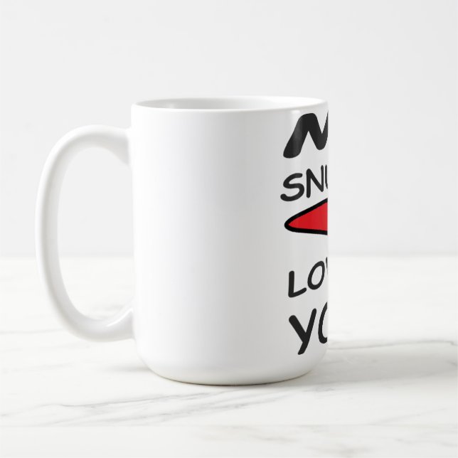 MUG MESSAGE D'AMOUR ET LOGO AVEC FLEURS ABSTACLES (Gauche)