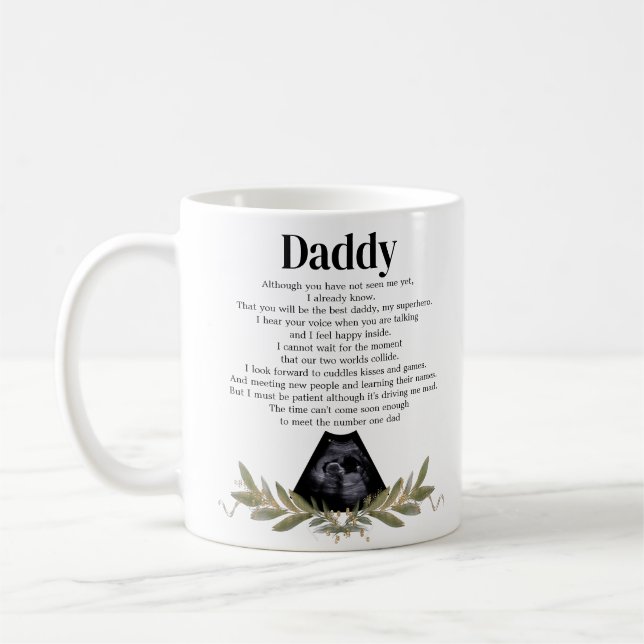 Mug Message de bosse au coeur mignon pour papa (Gauche)