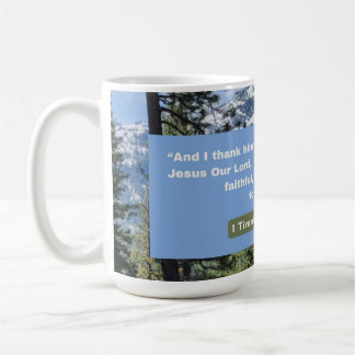 Mug Message de foi - Verset biblique - 1 Timothée 1-12