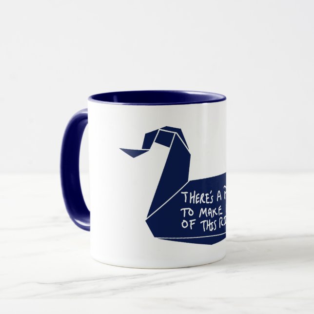 Mug Message de grue d'évasion (Devant gauche)