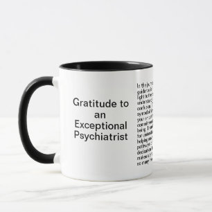 Mug Message de Merci psychiatre