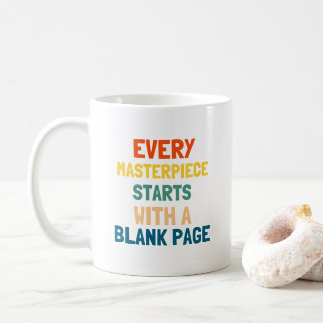 Mug Message de motivation Propres Artistes rêveurs mod (Avec donut)