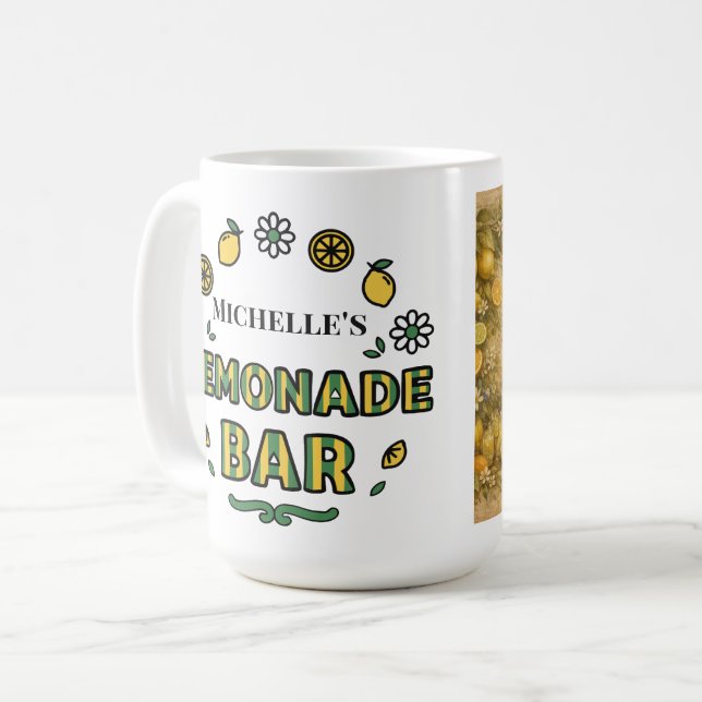 Mug Message de nom personnalisé Lemon Grove Lemonade B (Devant gauche)
