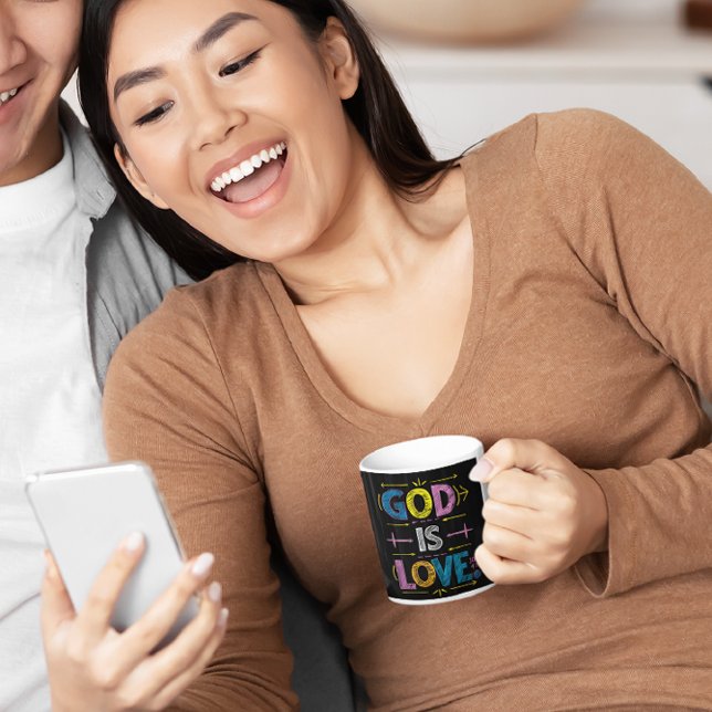 Mug Message divin : Dieu est l'amour flèches (Créateur téléchargé)