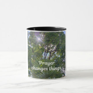 Mug Message inspirant : "La prière change les choses."