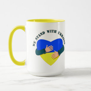 Mug Message inspirant Nous sommes avec l'Ukraine