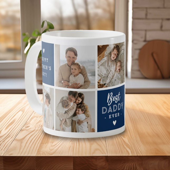 Mug Message 'Meilleur Papa du Monde' Collage personnal (Créateur téléchargé)
