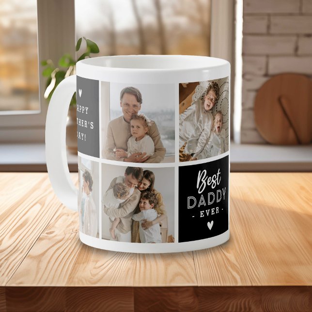 Mug Message 'Meilleur Papa du Monde' Collage personnal (Créateur téléchargé)
