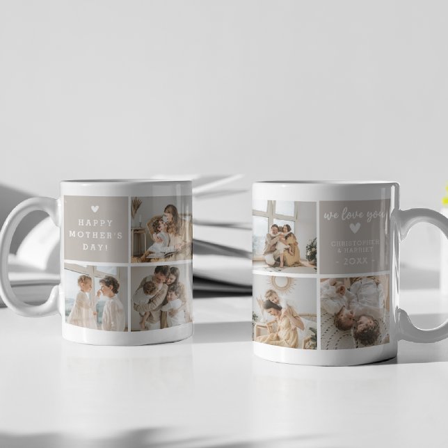 Mug Message 'Meilleure Maman de tous les temps' Collag (Créateur téléchargé)