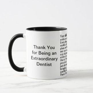 Mug Message Merci pour dentiste