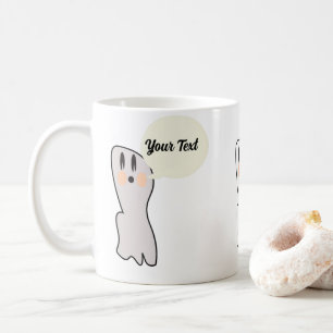 Mug Message Nom Fantôme Rétro Halloween