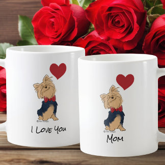 Mug Message Personnalisé Amour à toi Yorkie Art de Chi