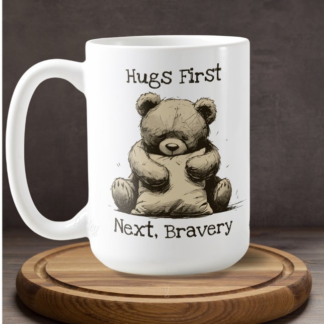 Mug Message personnalisé Brown pour le Coussin de bras (Créateur téléchargé)