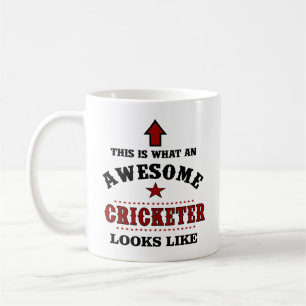 Mug Message Personnalisé De Cricket Cricketer À L'Arri