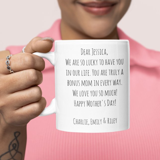 Mug Message personnalisé fleur sauvage Bonus Maman Ste (Créateur téléchargé)