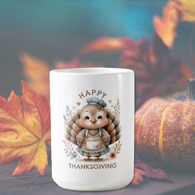 Mug Message personnalisé mignon Turquie (Créateur téléchargé)